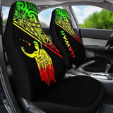Hawaii Car Seat Covers - Kamehameha King Polynesian Reggae Curve - 105905 - YourCarButBetter