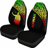 Hawaii Car Seat Covers - Kamehameha King Polynesian Reggae Curve - 105905 - YourCarButBetter