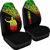Hawaii Car Seat Covers - Kamehameha King Polynesian Reggae Curve - 105905 - YourCarButBetter