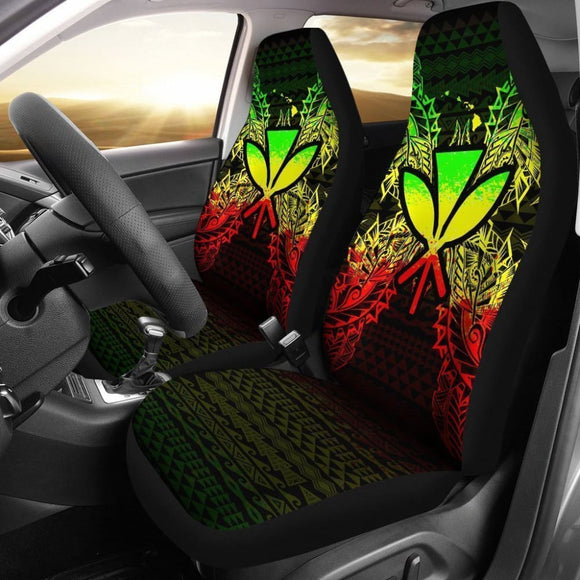 Hawaii Car Seat Covers Kanaka Maoli Map Reggae 103131 - YourCarButBetter