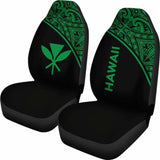 Hawaii Car Seat Covers - Hawaii Kanaka Maoli Polynesian Green Curve - 105905 - YourCarButBetter