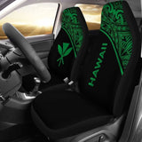 Hawaii Car Seat Covers - Hawaii Kanaka Maoli Polynesian Green Curve - 105905 - YourCarButBetter