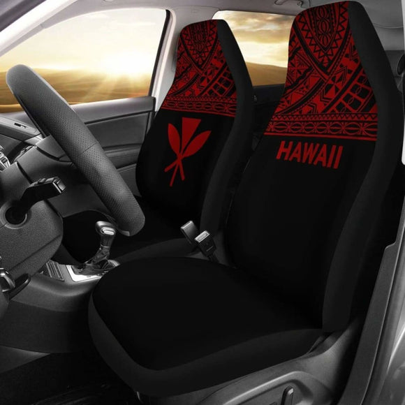 Hawaii Car Seat Covers - Hawaii Kanaka Maoli Polynesian Green Horizontal - 105905 - YourCarButBetter