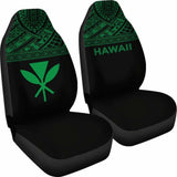 Hawaii Car Seat Covers - Hawaii Kanaka Maoli Polynesian Green Horizontal - 105905 - YourCarButBetter