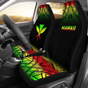 Hawaii Car Seat Covers - Hawaii Kanaka Maoli Polynesian Tattoo Fog Reggae - 39 174914 - YourCarButBetter