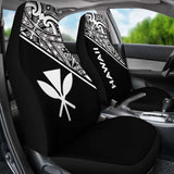 Hawaii Car Seat Covers - Hawaii Kanaka Maoli Polynesian White Curve - 105905 - YourCarButBetter