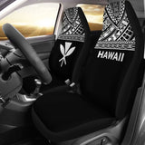 Hawaii Car Seat Covers - Hawaii Kanaka Maoli Polynesian White Horizontal - 105905 - YourCarButBetter