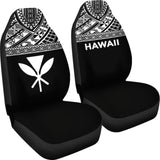 Hawaii Car Seat Covers - Hawaii Kanaka Maoli Polynesian White Horizontal - 105905 - YourCarButBetter