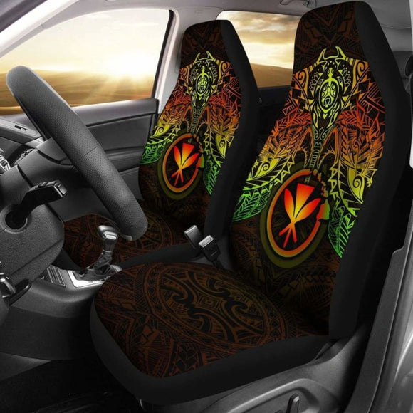 Hawaii Car Seat Covers - Kanaka Maoli Reggae Turtle Manta Ray - Amazing 091114 - YourCarButBetter