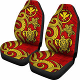 Hawaii Car Seat Covers - Kanaka Maoli Tentacle Turtle Red - Amazing 091114 - YourCarButBetter