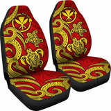 Hawaii Car Seat Covers - Kanaka Maoli Tentacle Turtle Red - Amazing 091114 - YourCarButBetter