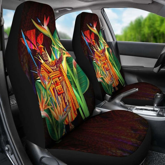 Hawaii Car Seat Covers - Hawaii King With Bird Of Paradise - 105905 - YourCarButBetter