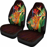 Hawaii Car Seat Covers - Hawaii King With Bird Of Paradise - 105905 - YourCarButBetter