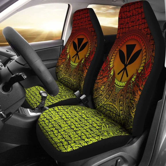 Hawaii Car Seat Covers - Polynesian Circle Pattern - 105905 - YourCarButBetter
