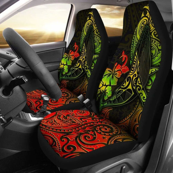 Hawaii Car Seat Covers - Polynesian Humpback Whale - 102802 - YourCarButBetter