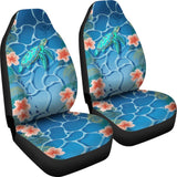 Hawaii Car Seat Covers Polynesian Kanaka Maoli Blue Turtle Hibiscus 210803 - YourCarButBetter