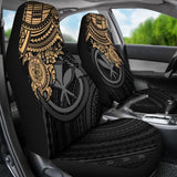 Hawaii Car Seat Covers Polynesian Kanaka Maoli Gold Turtle Hibiscus 103131 - YourCarButBetter