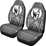 Hawaii Car Seat Covers - Polynesian King Tattoo Black - 9 174914 - YourCarButBetter