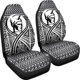 Hawaii Car Seat Covers - Polynesian King Tattoo Black - 9 174914 - YourCarButBetter