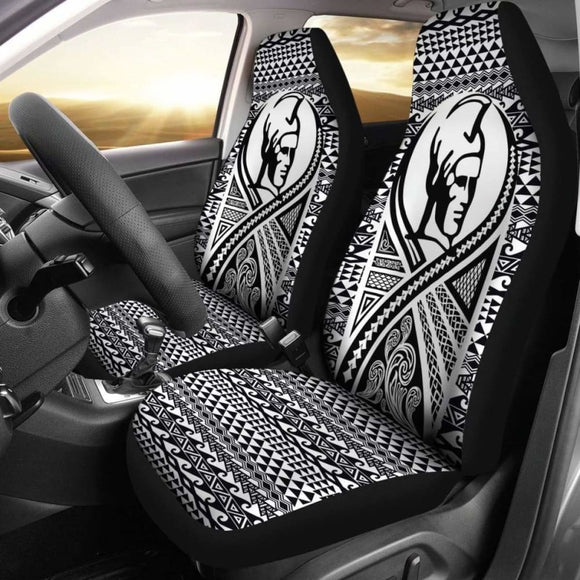 Hawaii Car Seat Covers - Polynesian King Tattoo Black - 9 174914 - YourCarButBetter