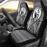 Hawaii Car Seat Covers - Polynesian King Tattoo Black - 9 174914 - YourCarButBetter