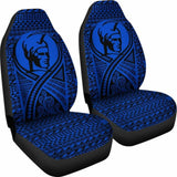 Hawaii Car Seat Covers - Polynesian King Tattoo Blue - 9 174914 - YourCarButBetter