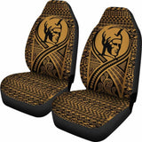 Hawaii Car Seat Covers - Polynesian King Tattoo Gold - 9 174914 - YourCarButBetter