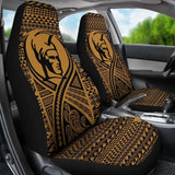 Hawaii Car Seat Covers - Polynesian King Tattoo Gold - 9 174914 - YourCarButBetter