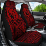 Hawaii Car Seat Covers - Polynesian King Tattoo Red - 105905 - YourCarButBetter