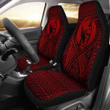 Hawaii Car Seat Covers - Polynesian King Tattoo Red - 9 174914 - YourCarButBetter