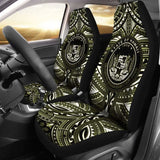 Hawaii Car Seat Covers - Polynesian Tattoo & Coat Of Arm Hawaii - 174914 - YourCarButBetter