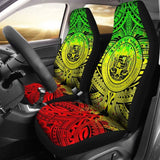 Hawaii Car Seat Covers - Polynesian Tattoo & Coat Of Arm Hawaii - 174914 - YourCarButBetter