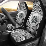 Hawaii Car Seat Covers - Polynesian Tattoo & Coat Of Arm Hawaii - 174914 - YourCarButBetter