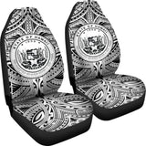 Hawaii Car Seat Covers - Polynesian Tattoo & Coat Of Arm Hawaii - 174914 - YourCarButBetter