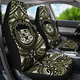 Hawaii Car Seat Covers - Polynesian Tattoo & Coat Of Arm Hawaii - 174914 - YourCarButBetter