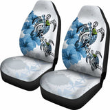 Hawaii Car Seat Covers - Polynesian Turtle Hibiscus Blue Amazing 091114 - YourCarButBetter