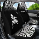 Hawaii Car Seat Covers - Polynesian Warriors Tattoo Fog Black - 39 174914 - YourCarButBetter