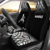 Hawaii Car Seat Covers - Polynesian Warriors Tattoo Fog Black - 39 174914 - YourCarButBetter
