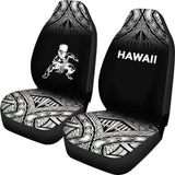 Hawaii Car Seat Covers - Polynesian Warriors Tattoo Fog Black - 39 174914 - YourCarButBetter