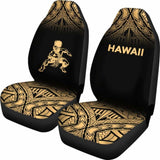 Hawaii Car Seat Covers - Polynesian Warriors Tattoo Fog Gold - 39 174914 - YourCarButBetter