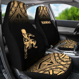 Hawaii Car Seat Covers - Polynesian Warriors Tattoo Fog Gold - 39 174914 - YourCarButBetter