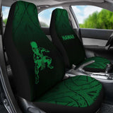 Hawaii Car Seat Covers - Polynesian Warriors Tattoo Fog Green - 39 174914 - YourCarButBetter