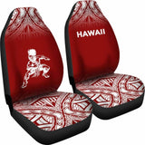 Hawaii Car Seat Covers - Polynesian Warriors Tattoo Fog Red - 39 174914 - YourCarButBetter