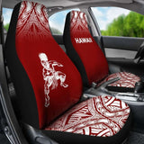 Hawaii Car Seat Covers - Polynesian Warriors Tattoo Fog Red - 39 174914 - YourCarButBetter