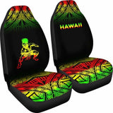 Hawaii Car Seat Covers - Polynesian Warriors Tattoo Fog Reggae - 39 174914 - YourCarButBetter
