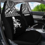 Hawaii Car Seat Covers - Polynesian Warriors Tattoo Horizontal Black - 39 174914 - YourCarButBetter