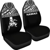 Hawaii Car Seat Covers - Polynesian Warriors Tattoo Horizontal Black - 39 174914 - YourCarButBetter