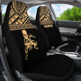 Hawaii Car Seat Covers - Polynesian Warriors Tattoo Horizontal Gold - 39 174914 - YourCarButBetter