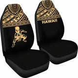 Hawaii Car Seat Covers - Polynesian Warriors Tattoo Horizontal Gold - 39 174914 - YourCarButBetter