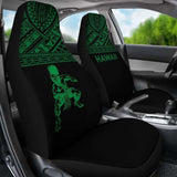Hawaii Car Seat Covers - Polynesian Warriors Tattoo Horizontal Green - 39 174914 - YourCarButBetter
